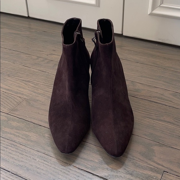 Manolo Blahnik Brown Suede Boots - Picture 1 of 4